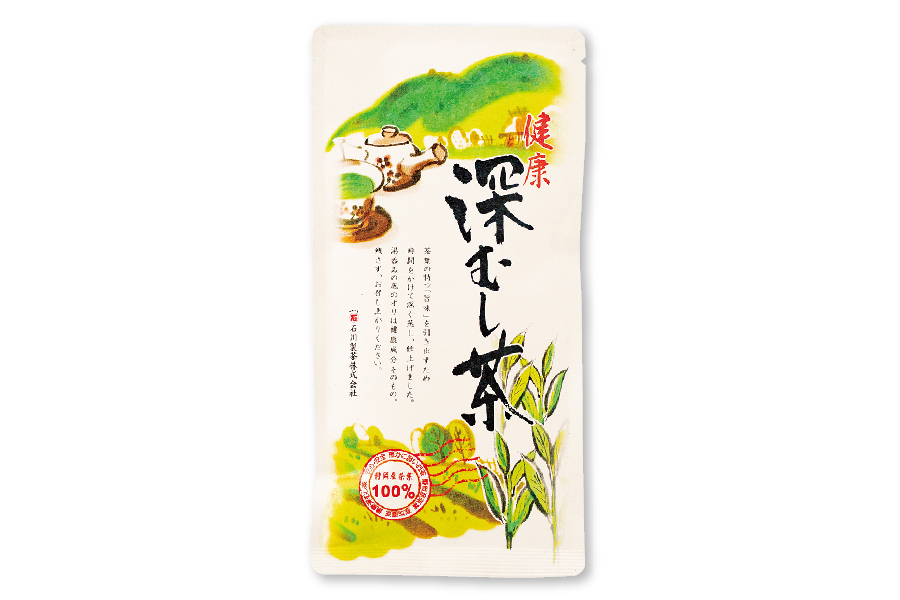 518　健康深蒸し茶　100ｇ 袋入り